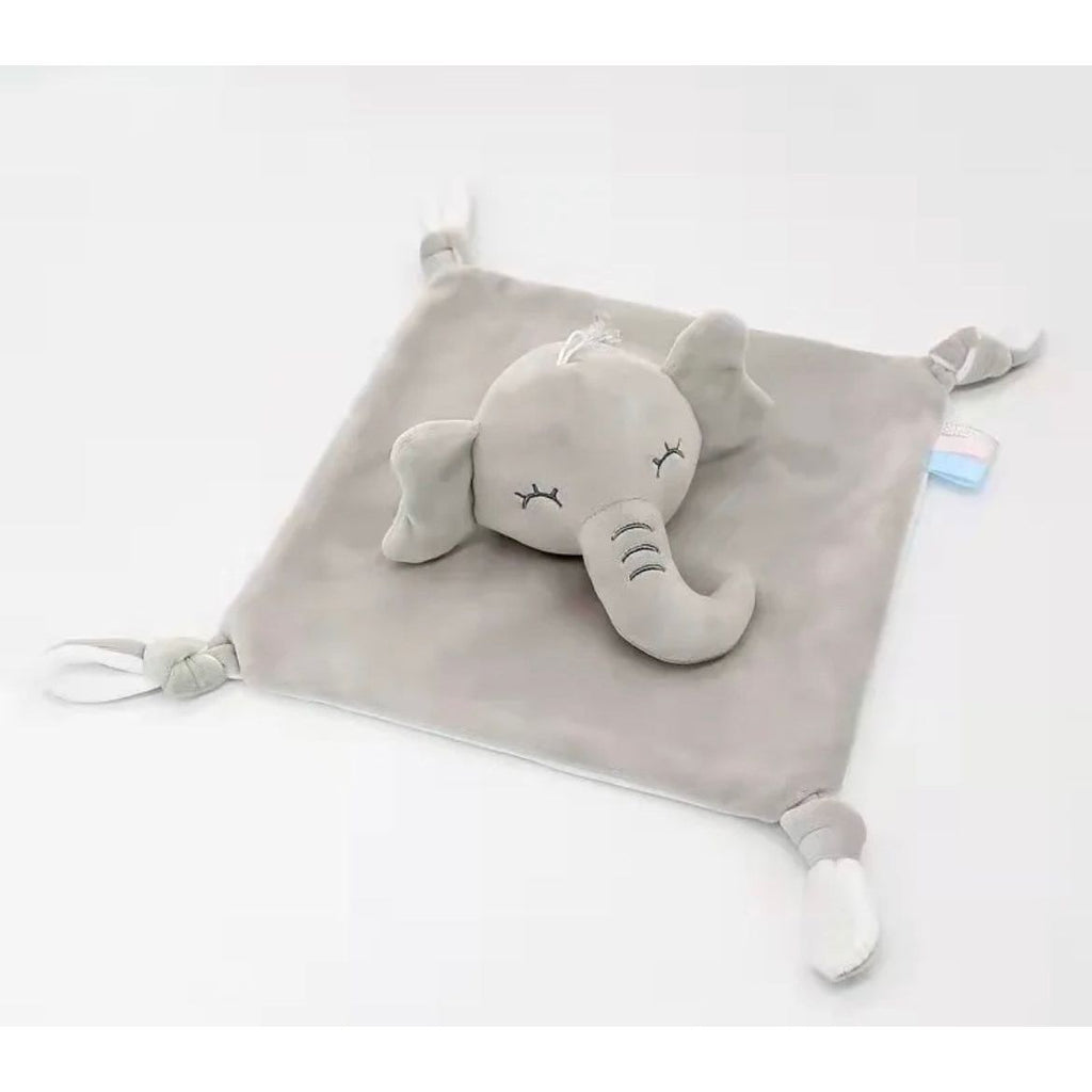Pibi Ultra Soft Baby Plush Toy Teether Blanket Assorted Elephant/Bunny (31 x 17 cm) (Single) Age- Newborn to 3 Years