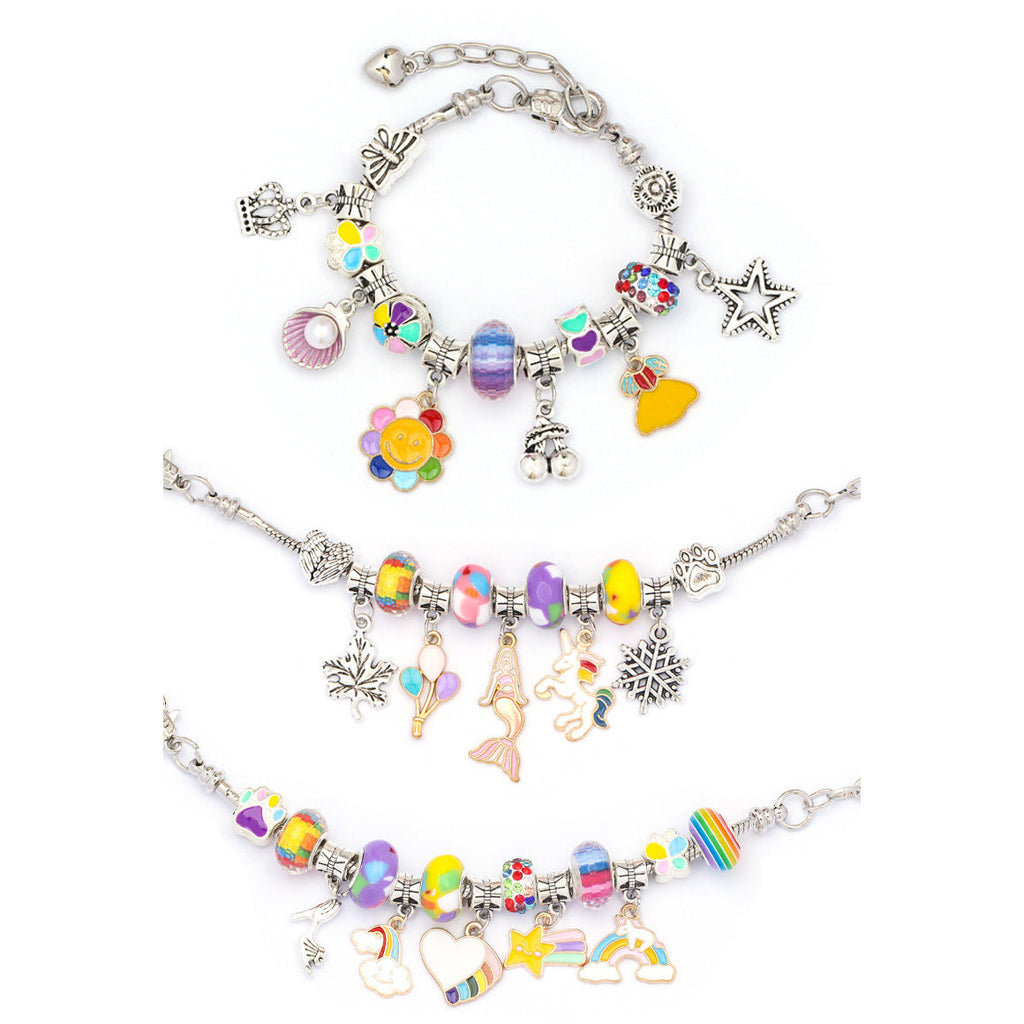 Pibi Unicorn 68 Pieces Bracelet Kit with Charms Multicolor Age- 7 Years & Above 