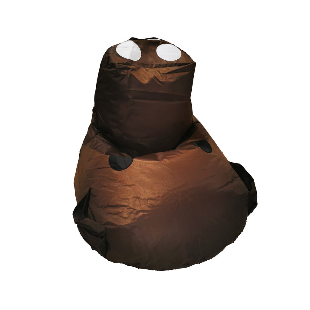 Piggy Bagimal Bean Bag Lounger Brown/Yellow