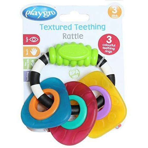 Playgro Textured Teething Shapes - Multicolor 3M+