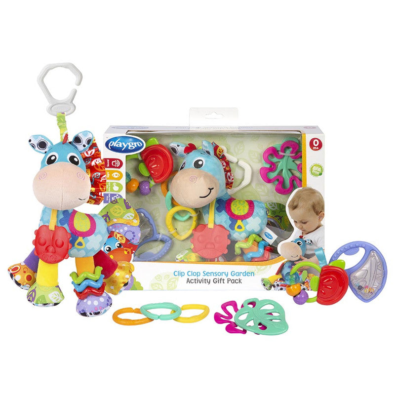 Playgro Clip Clop Sensory Garden Activity Gift Pack Multicolour Age-Newborn & Above