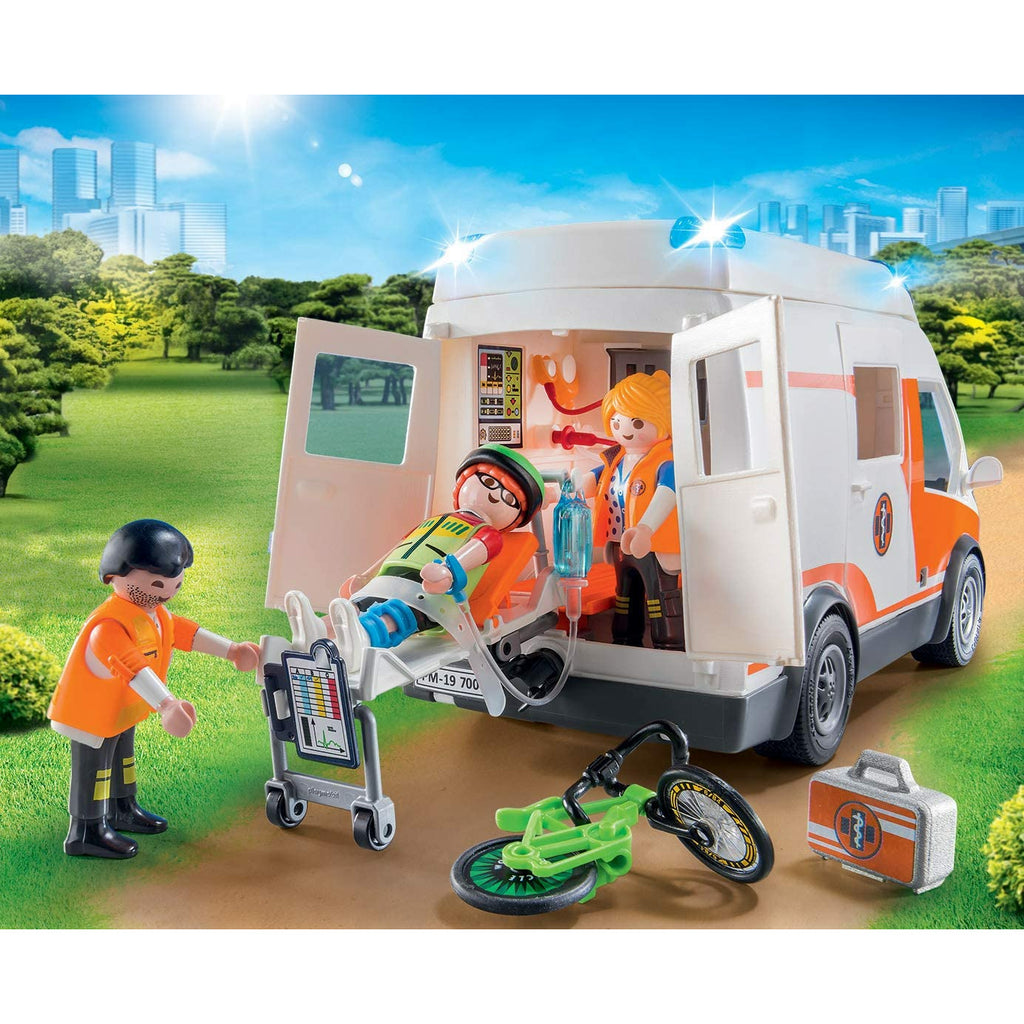 Playmobil Ambulance with Flashing Lights Age 4Y+