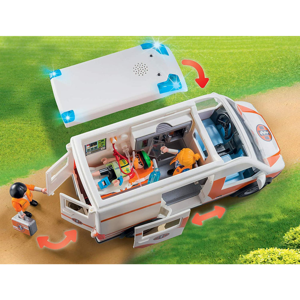 Playmobil Ambulance with Flashing Lights Age 4Y+