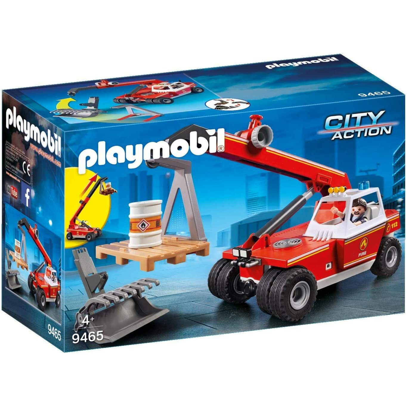 Playmobil City Action Fire Crane 4Y+ Peekaboo