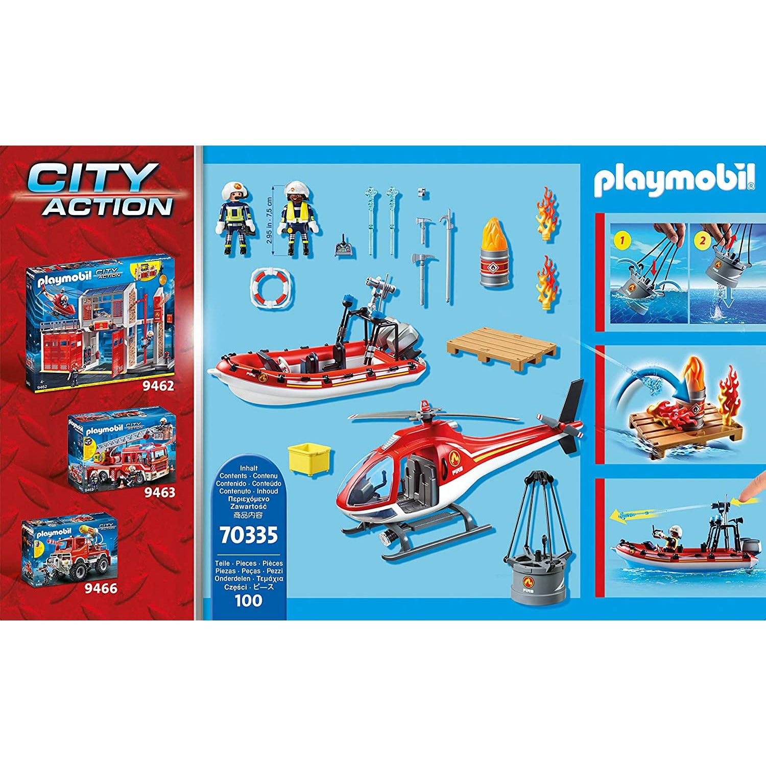 Playmobil 9319 city action fire rescue playset new arrivals