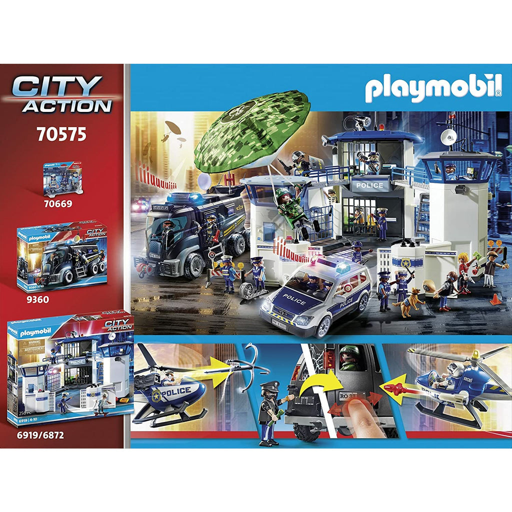 Playmobil Helicopter Pursuit with Runaway Van Age 4Y+