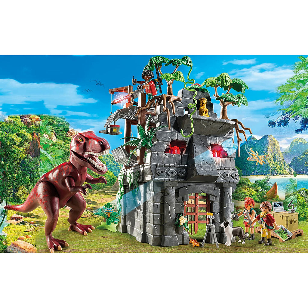 Playmobil Role Play Toy Hidden Temple With T-Rex 4Y+