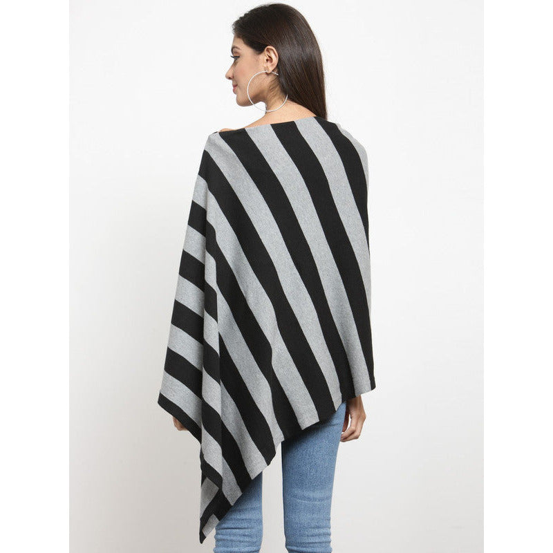 Pluchi Hannah Maternity Poncho Black  Grey