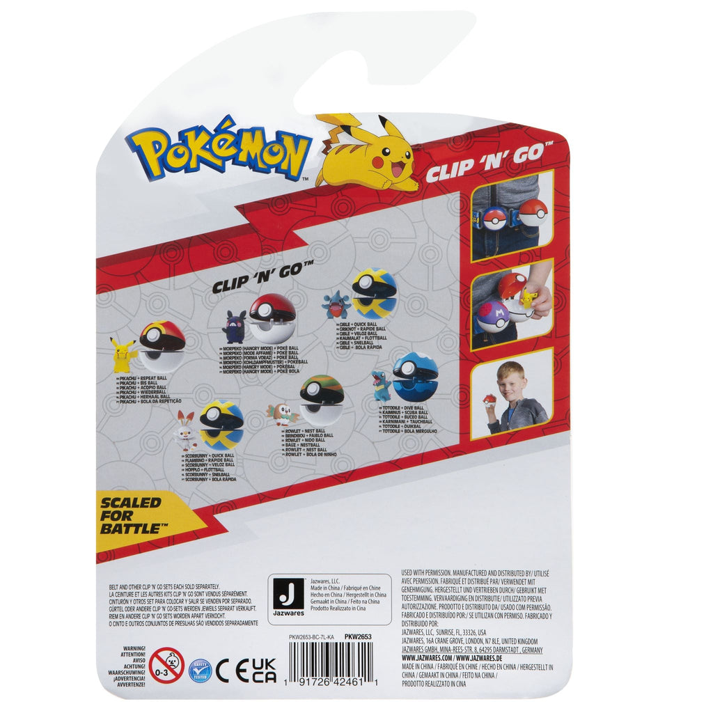 Pokemon Clip N Go 6 Assorted Age-4 Years & Above