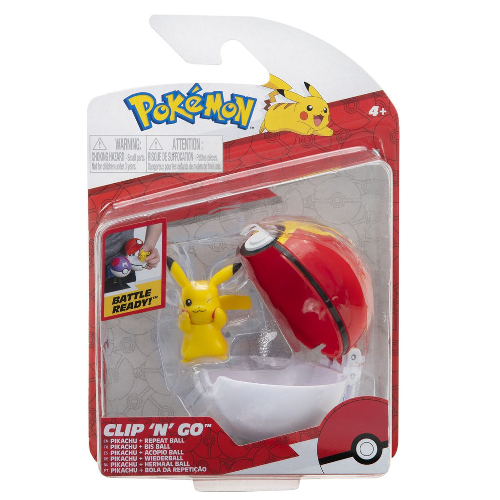 Pokemon Clip N Go 6 Assorted Age-4 Years & Above