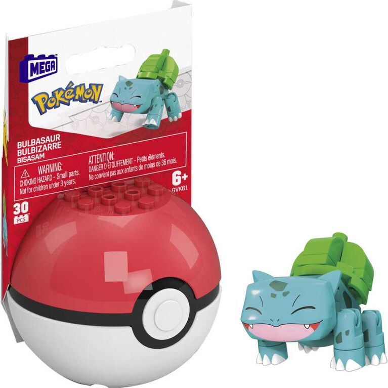Pokemon Evergreen Series Bulbasaur Pokeball Figure Blocks Set (30 Pieces) Multicolor Age- 6 Years & Above
