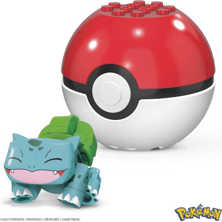 Pokemon Evergreen Series Bulbasaur Pokeball Figure Blocks Set (30 Pieces) Multicolor Age- 6 Years & Above