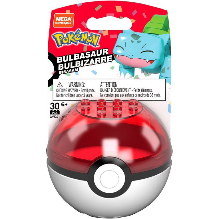 Pokemon Evergreen Series Bulbasaur Pokeball Figure Blocks Set (30 Pieces) Multicolor Age- 6 Years & Above