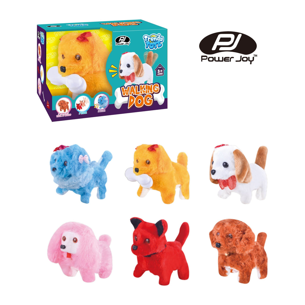 Power Joy Trendy Walking Dog Interactive Plush Toy Multicolor Age- 3 Years & Above