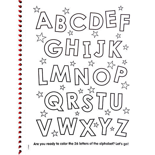 Preschool ABC/123 Deluxe Poster Paint & Coloring Book Age- 3 Years & Above