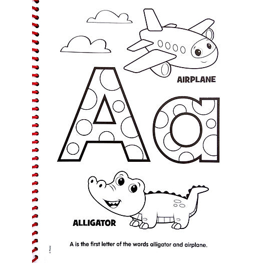 Preschool ABC/123 Deluxe Poster Paint & Coloring Book Age- 3 Years & Above