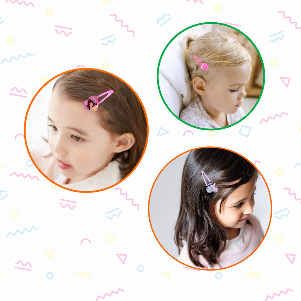 Princess 6 Clip Set MulticolorAge 2 Years & Above