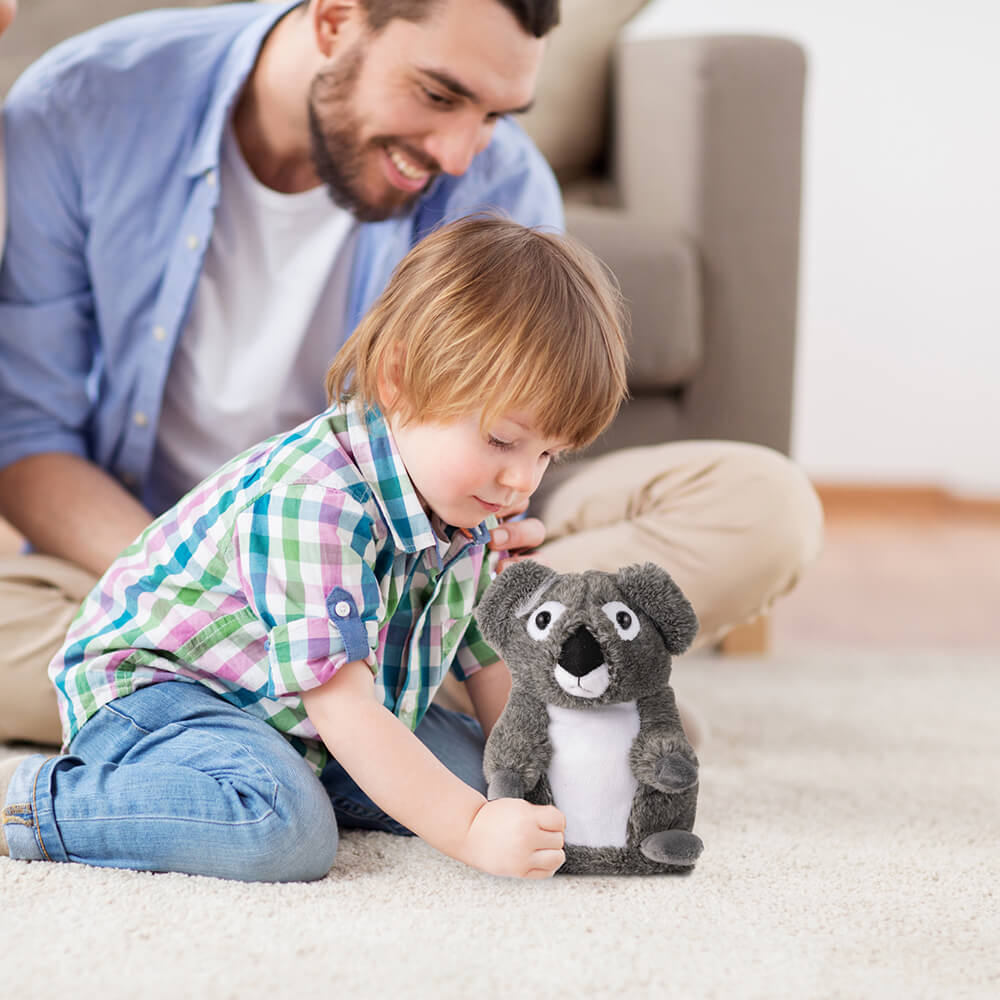 Pugs At Play Joey Talking Koala Plush Toy Grey Age- 2-3 Years