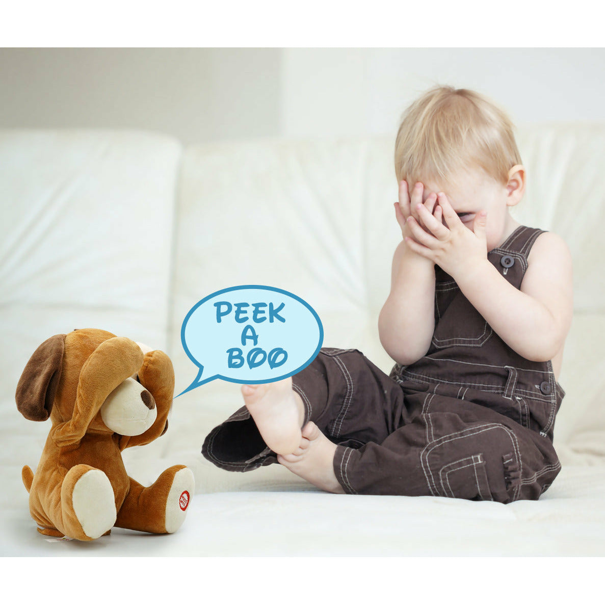 Peekaboo puppy toy discount