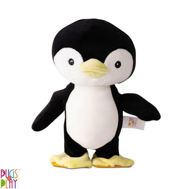 Pugs At Play Skipper Talkative Penguin Plush Toy Black Age- 2-3 Years
