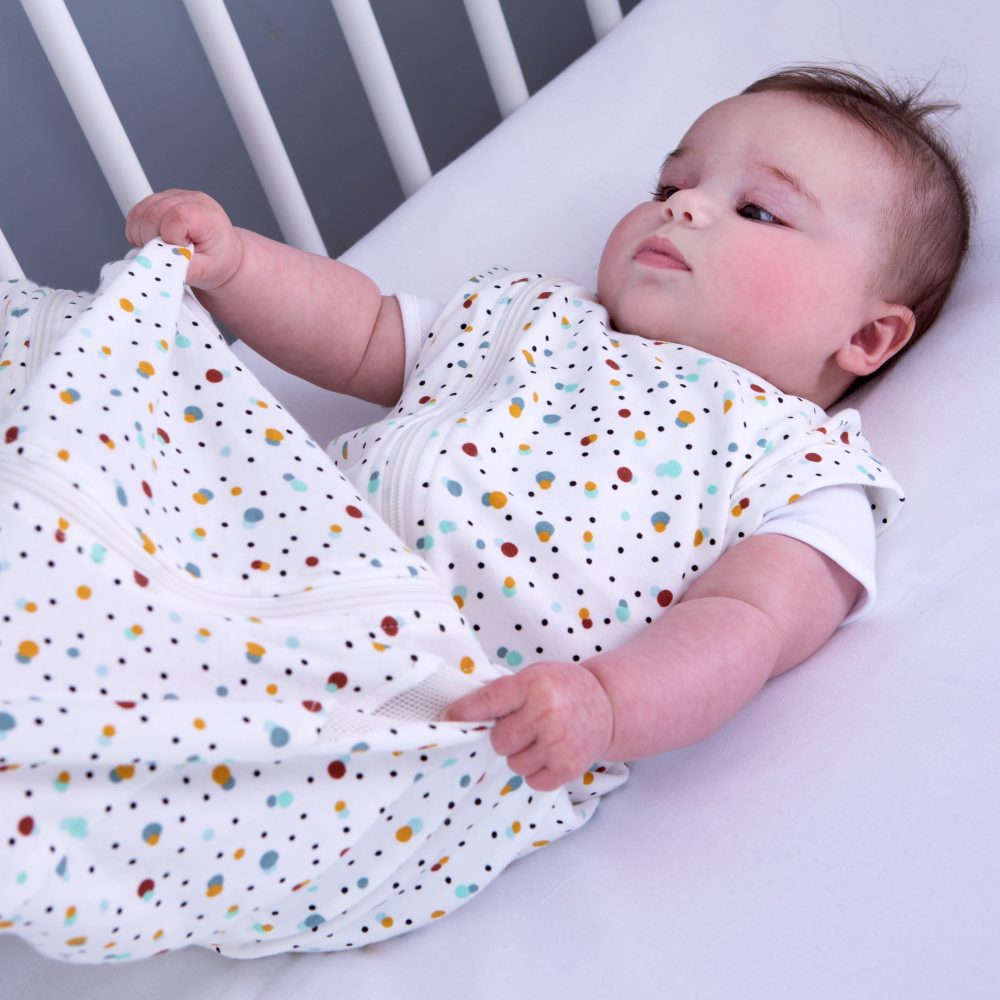 Purflo Baby Sleeping Bag 0.5 TOG Scandi Spot Age- 3 Months to 9 Months