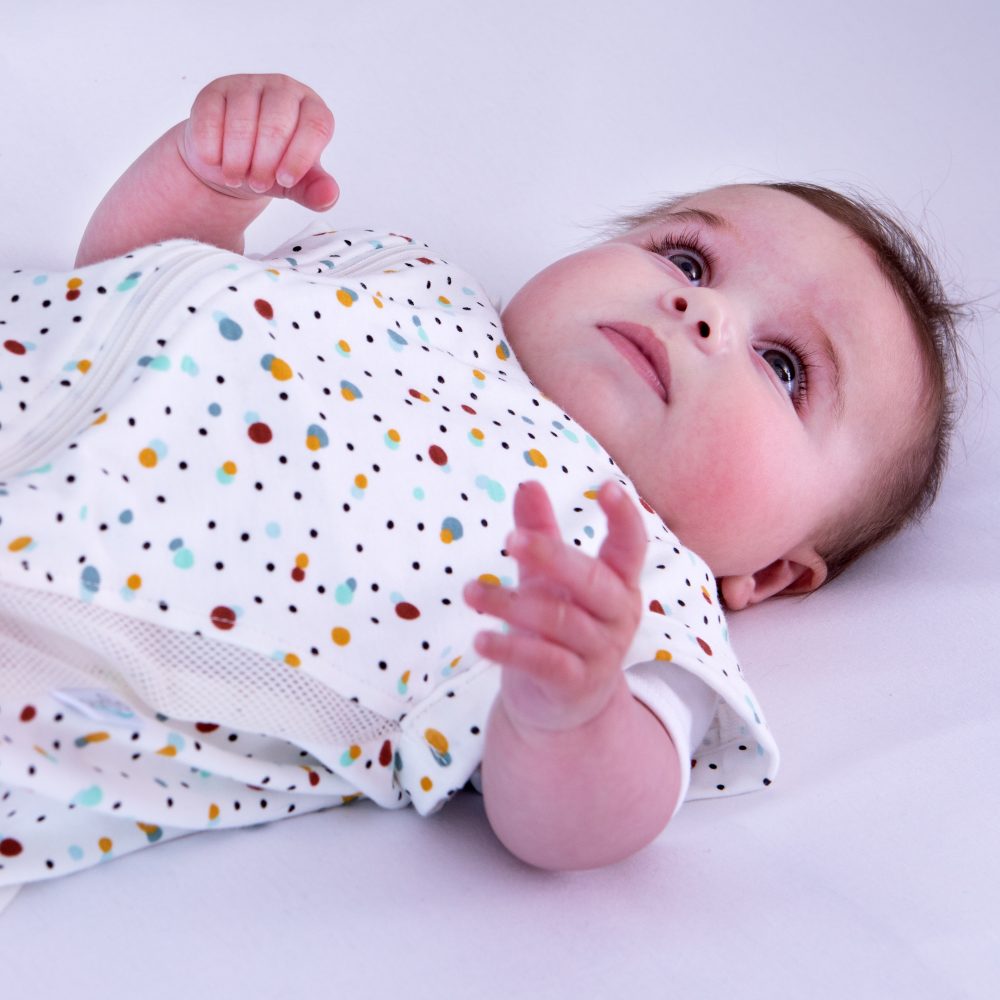 Purflo Baby Sleeping Bag 0.5 TOG Scandi Spot Age- 3 Months to 9 Months