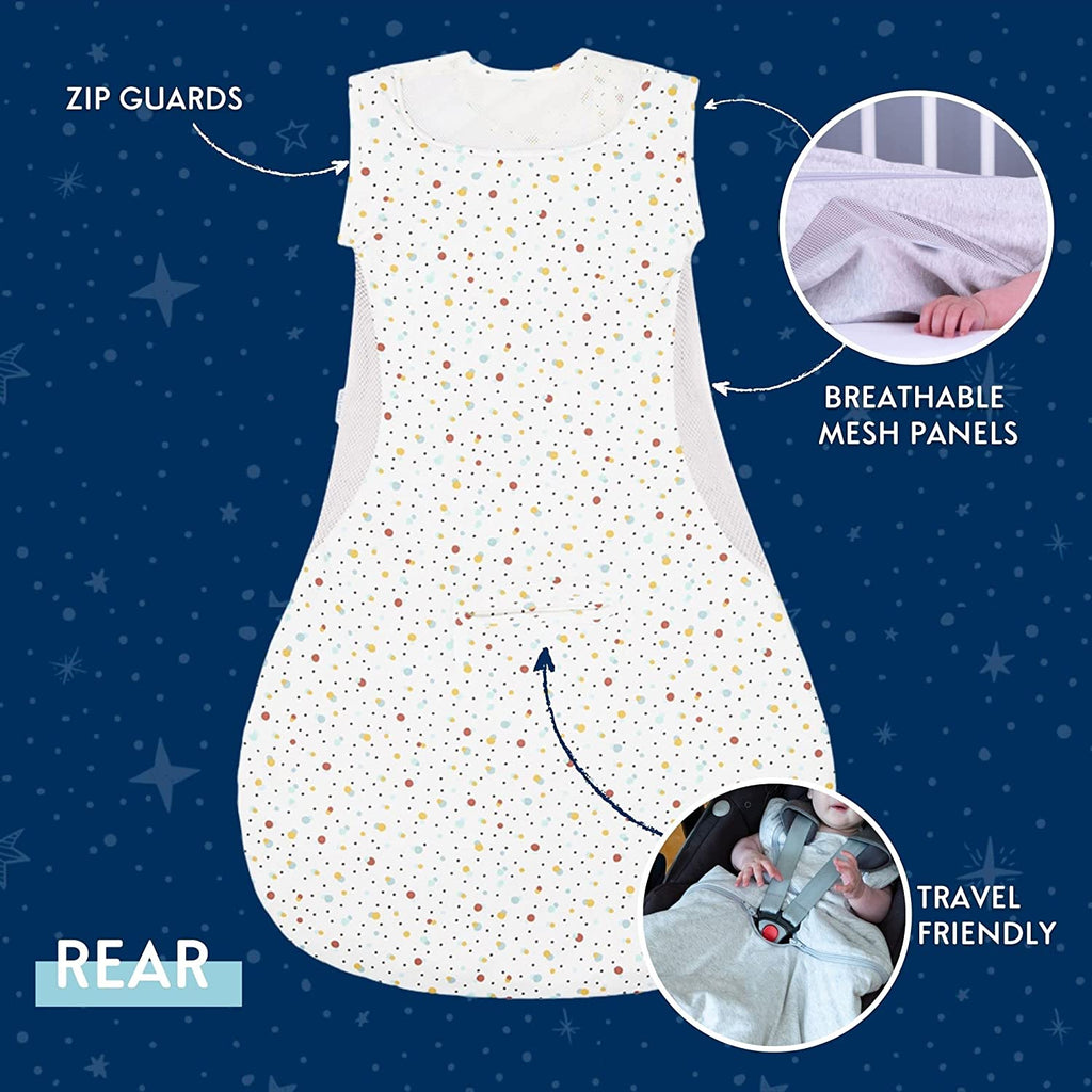 Purflo Baby Sleeping Bag 0.5 TOG Scandi Spot Age- 3 Months to 9 Months