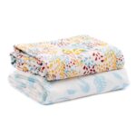 Purflo Breathable Muslin Square Set of 2 XL Jungle Leaves Age- Newborn & Above