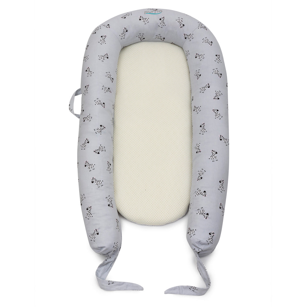 Purflo Purair Baby Breathable Maxi Sleep Nest Zebra Age- 6 Months to 36 Months