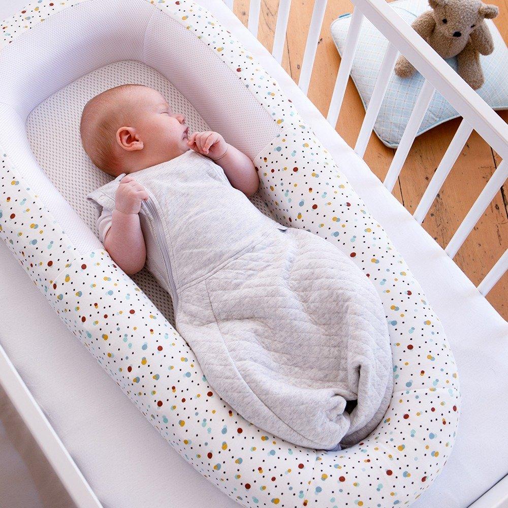 Purflo Sleep Tight Breathable Baby Bed 0-8M, Scandi Spot