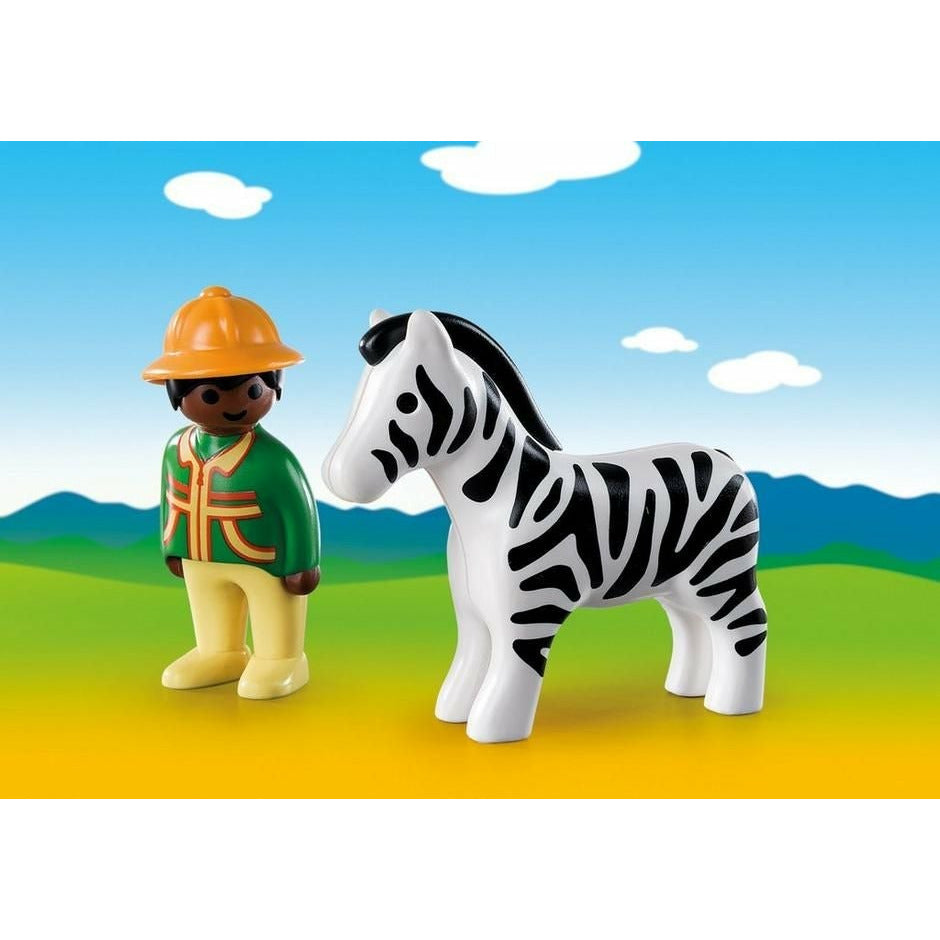 Playmobil Ranger with Zebra 18m+