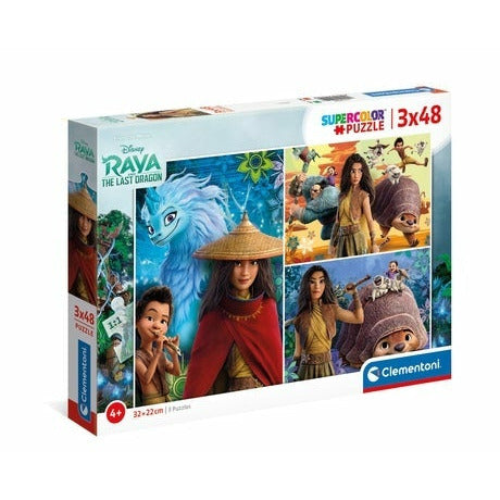 Clementoni Disney Raya and The Last Dragon Puzzle 3X48 Pieces 4Y+