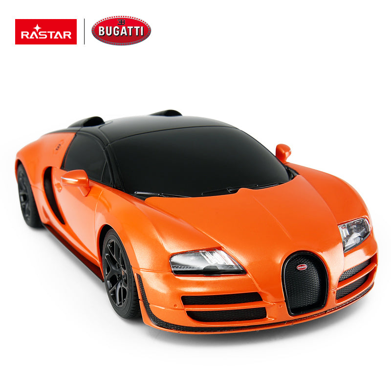 Rastar Bugatti Grand Sport Vitesse R/C 1:18  Remote Control Car Orange Age- 4 Years & Above