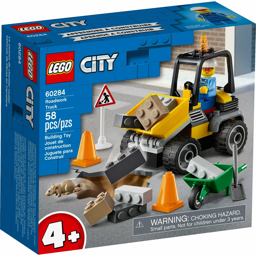 Lego® City Roadwork Truck Building set 4Y+