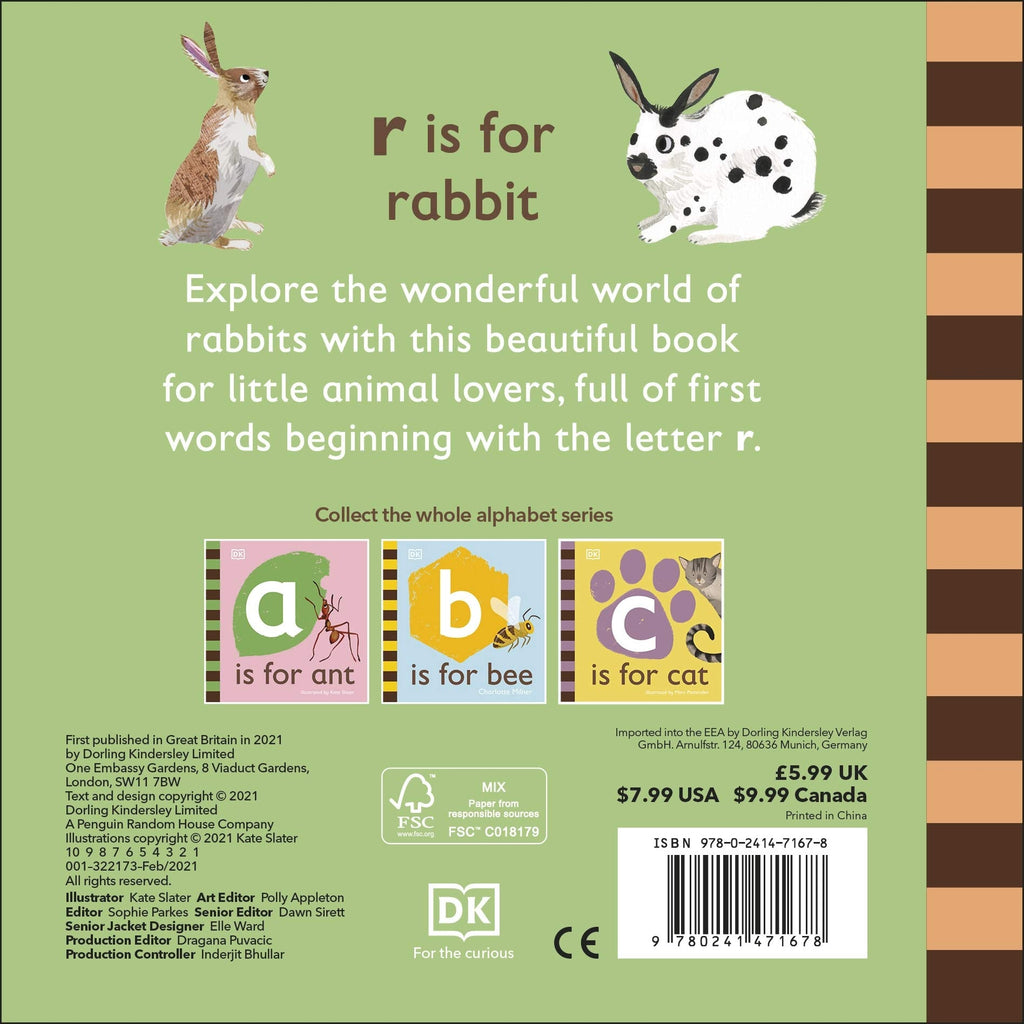 R is for Rabbit Board book