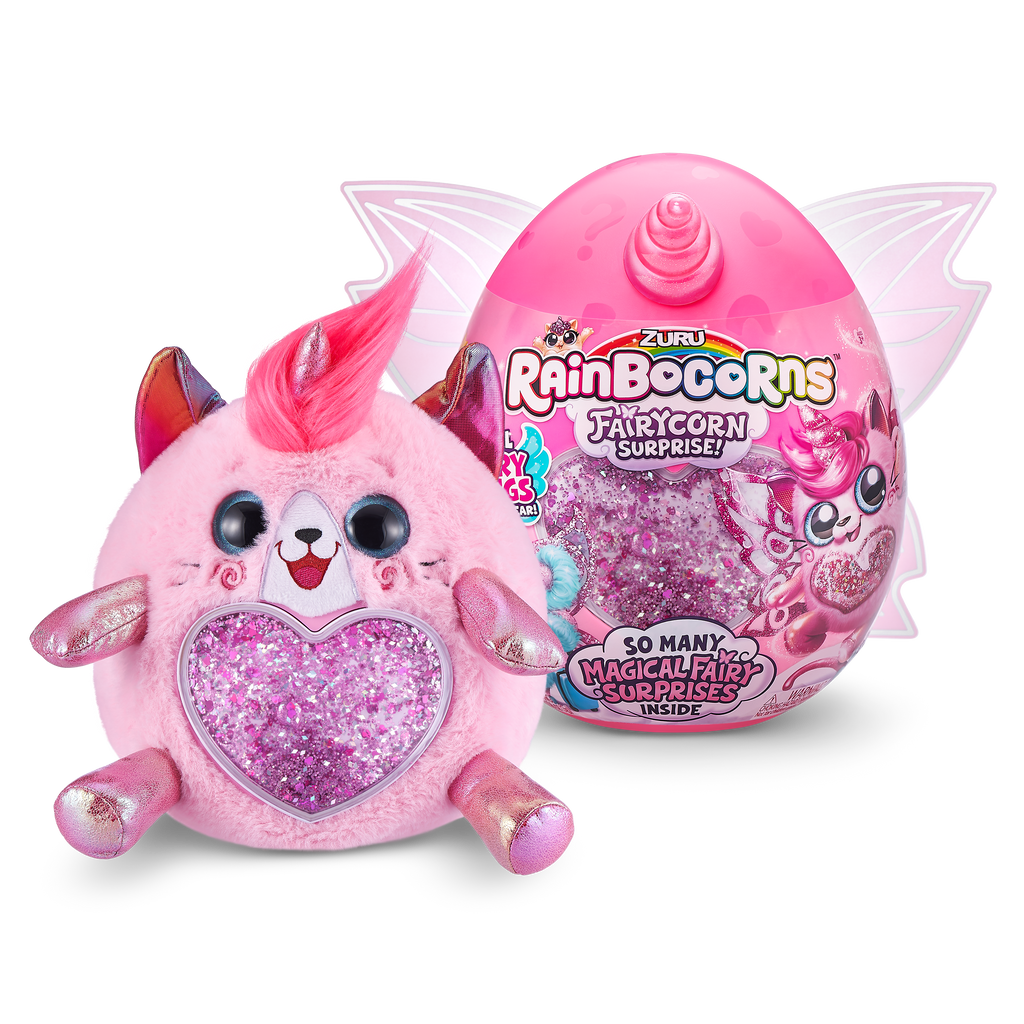 Rainbocorns Fairycorn Surprise Collectible Plush Toy Series 4 Set- Peek & Reveal Magic Hearts- Multicolor Age- 3 Years & Above