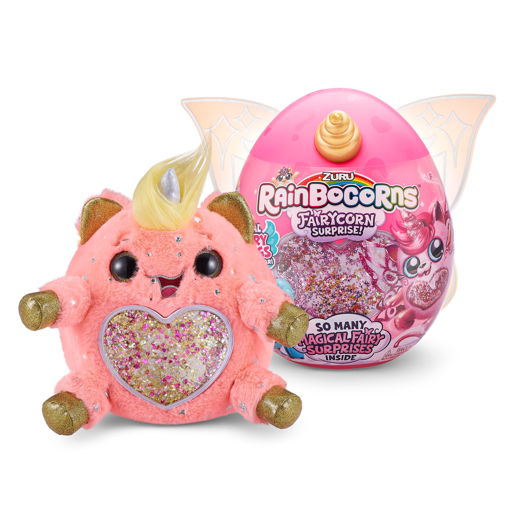 Rainbocorns Fairycorn Surprise Collectible Plush Toy Series 4 Set- Peek & Reveal Magic Hearts- Multicolor Age- 3 Years & Above
