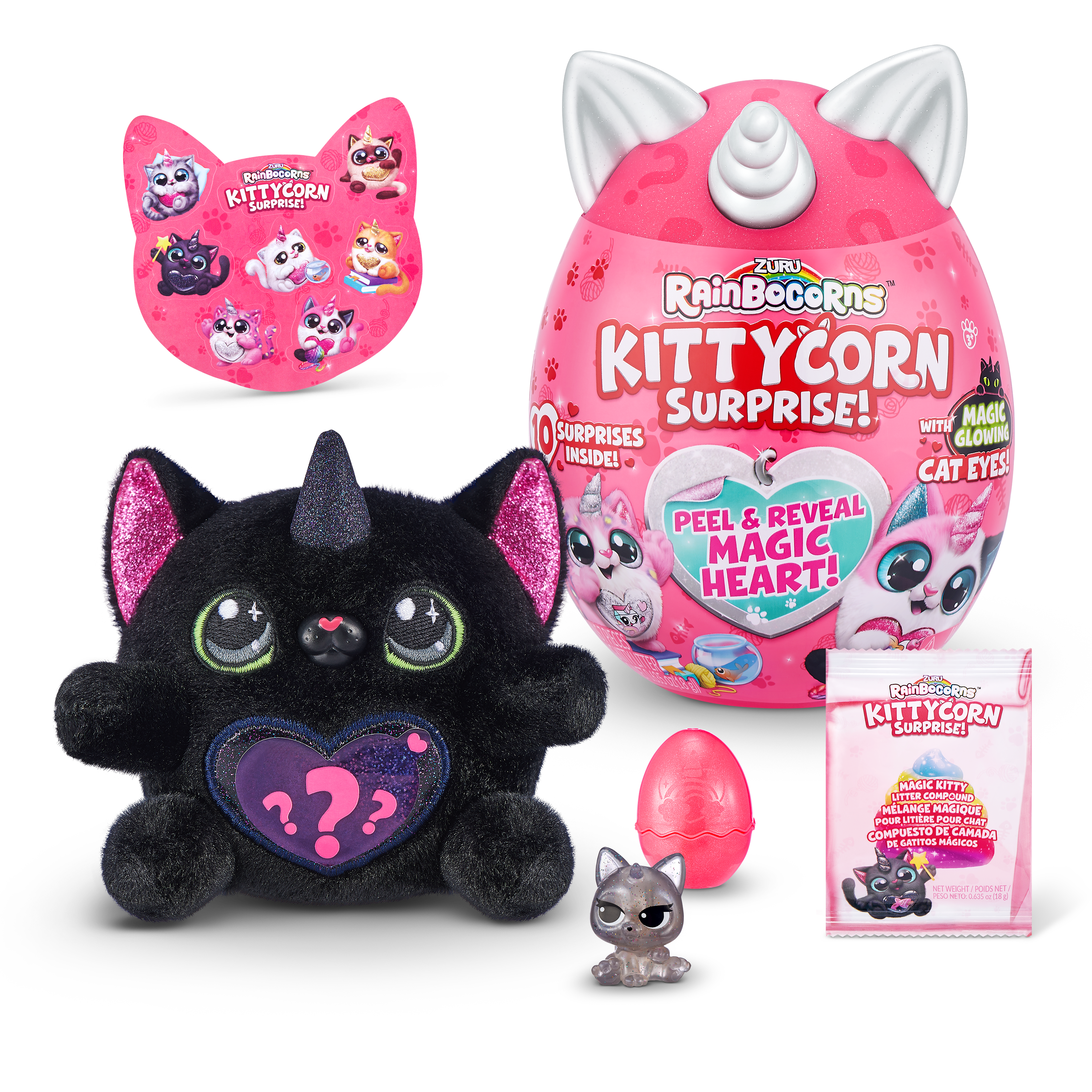 Rainbocorns Series Rainbocorn Kittycorn Rainbocorns Sparkle Heart