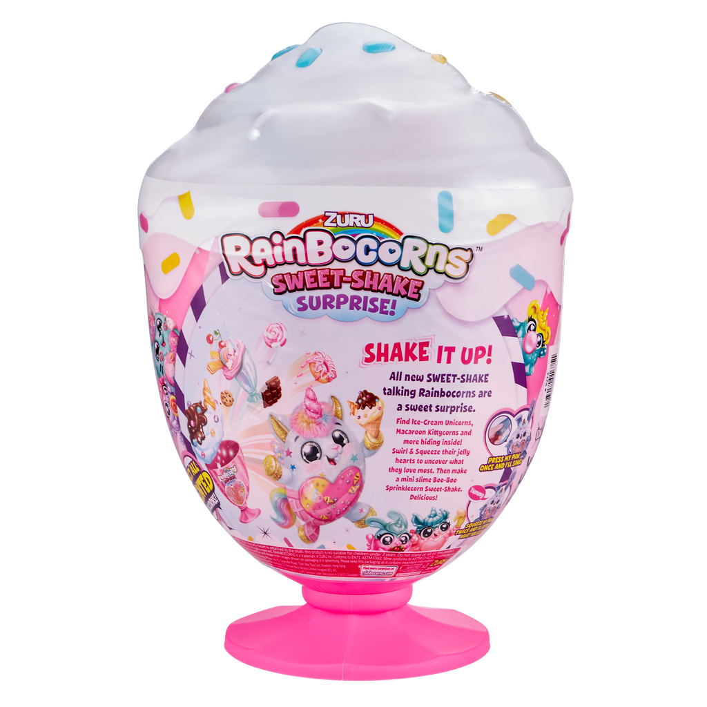Rainbocorns Sweet-Shake Surprise Collectibe Plush Toy Set Assorted  Multicolor Age- 3 Years & Above