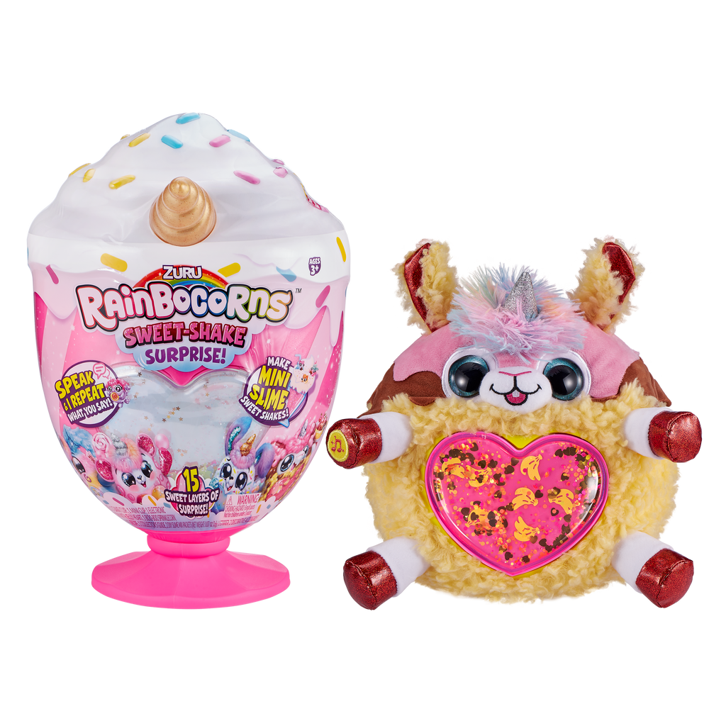Rainbocorns Sweet-Shake Surprise Collectibe Plush Toy Set Assorted  Multicolor Age- 3 Years & Above