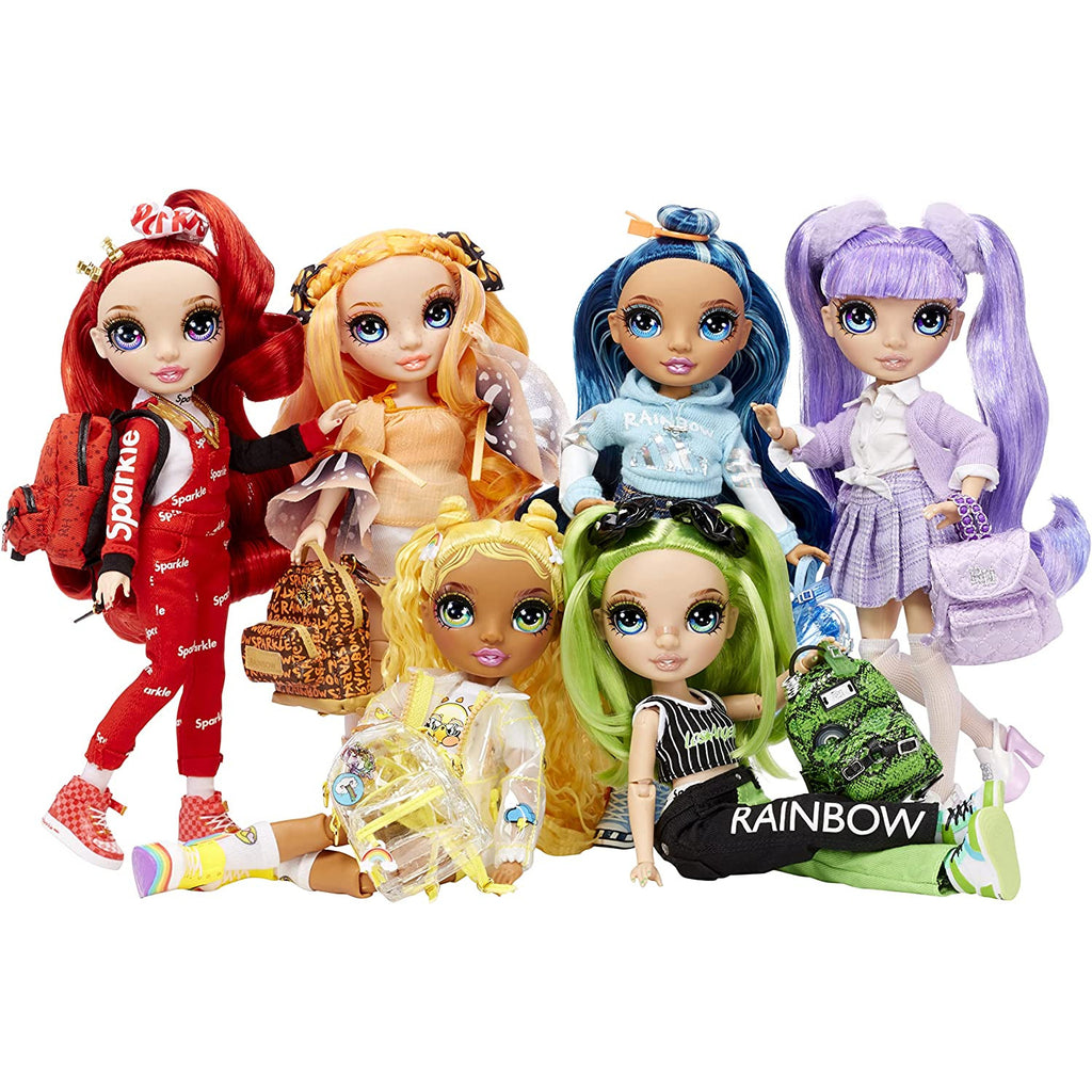Rainbow High Junior High Fashion Ruby Anderson- 9-inch RED Fashion Doll with Accessories  Multicolor Age- 3 Years & Above