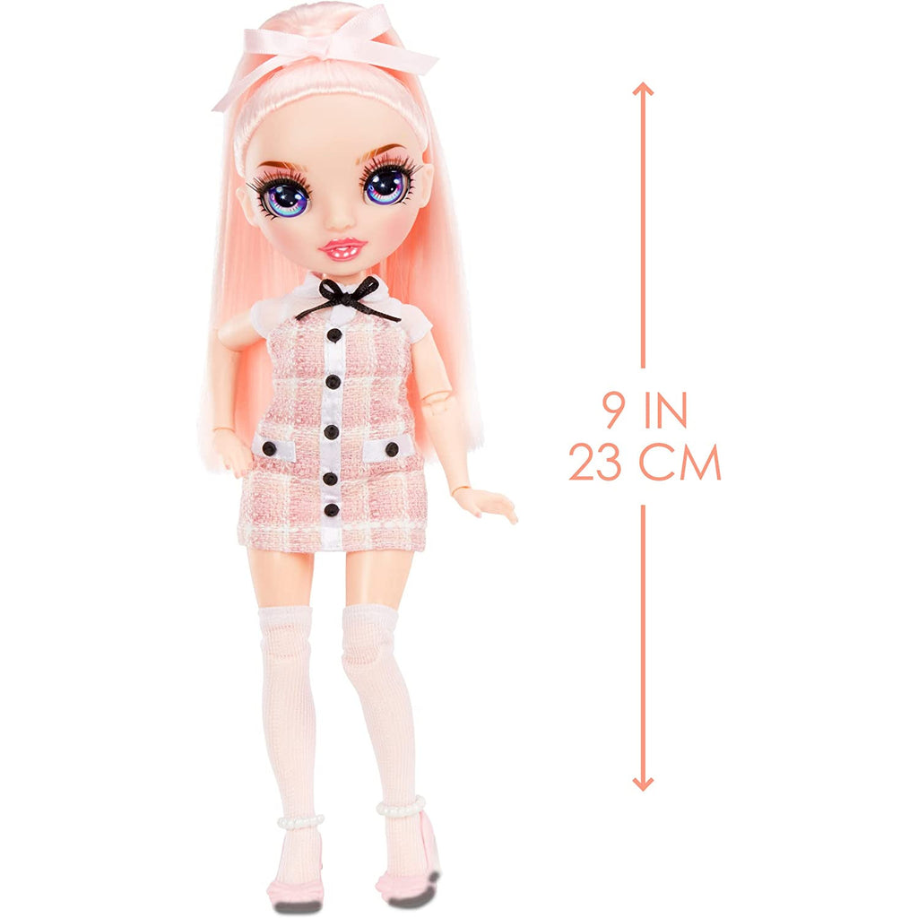 Rainbow High Junior High Series 2 Bella Parker- 9-inch Pink Fashion Doll with Doll Accessories Multicolor Age- 3 Years & Above