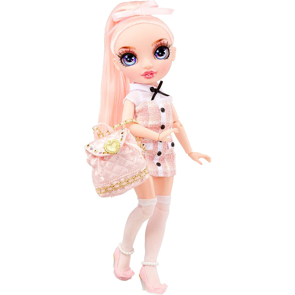 Rainbow High Junior High Series 2 Bella Parker- 9-inch Pink Fashion Doll with Doll Accessories Multicolor Age- 3 Years & Above