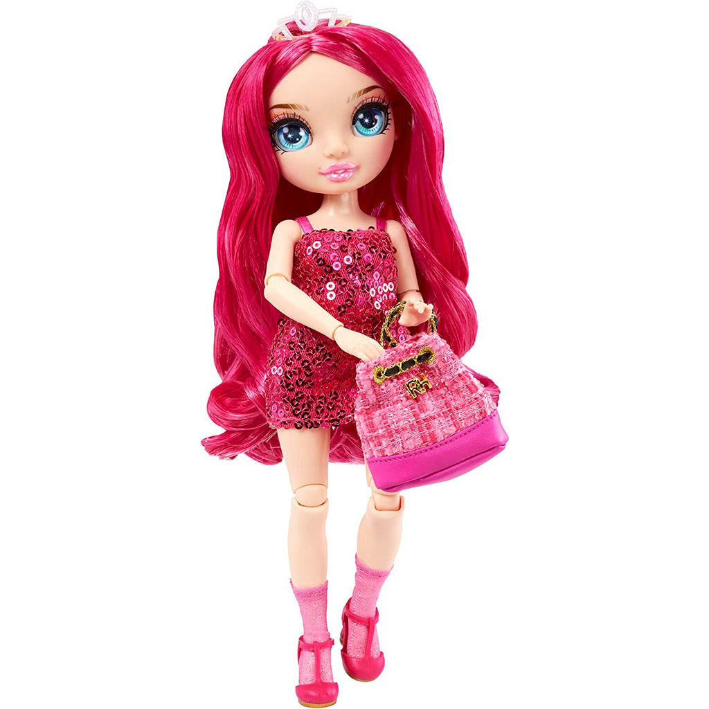 Rainbow High Junior High Series 2 Stella Monroe- 9-inch Fuchsia Pink Fashion Doll with Doll Accessories  Multicolor Age- 3 Years & Above