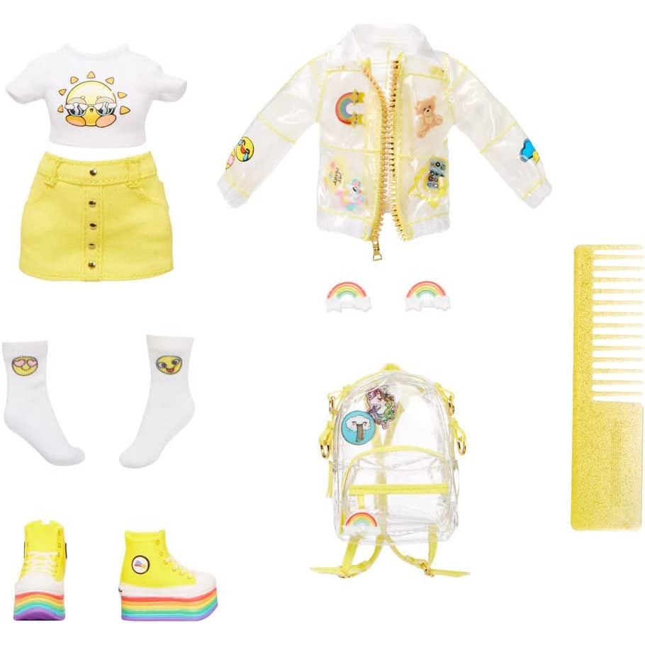 Rainbow High Junior High Sunny Madison - 9-inch YELLOW Fashion Doll with Accessories  Multicolor Age- 3 Years & Above