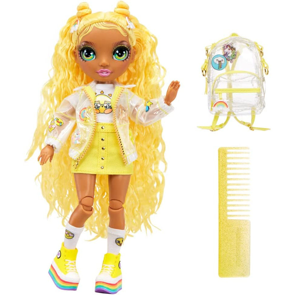 Rainbow High Junior High Sunny Madison - 9-inch YELLOW Fashion Doll with Accessories  Multicolor Age- 3 Years & Above
