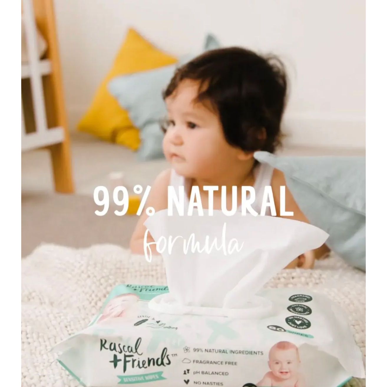 Rascal & Friends Biodegradable Wipes 12X52 Pack - Tesco Groceries