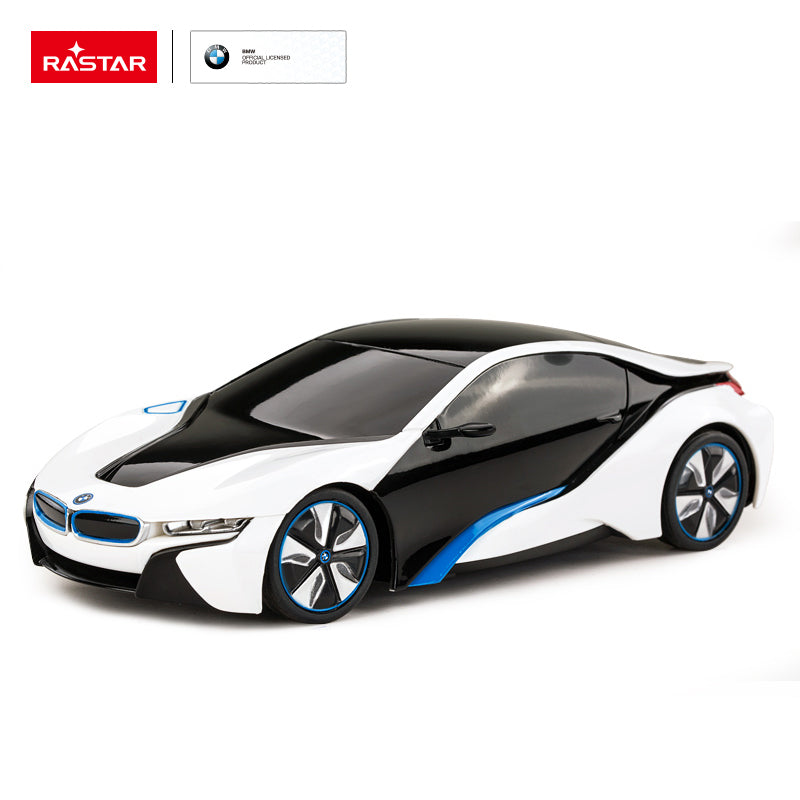 Rastar BMW I8 R/C 1:24 Remote Control  Sports Car Black/White Age- 4 Years & Above