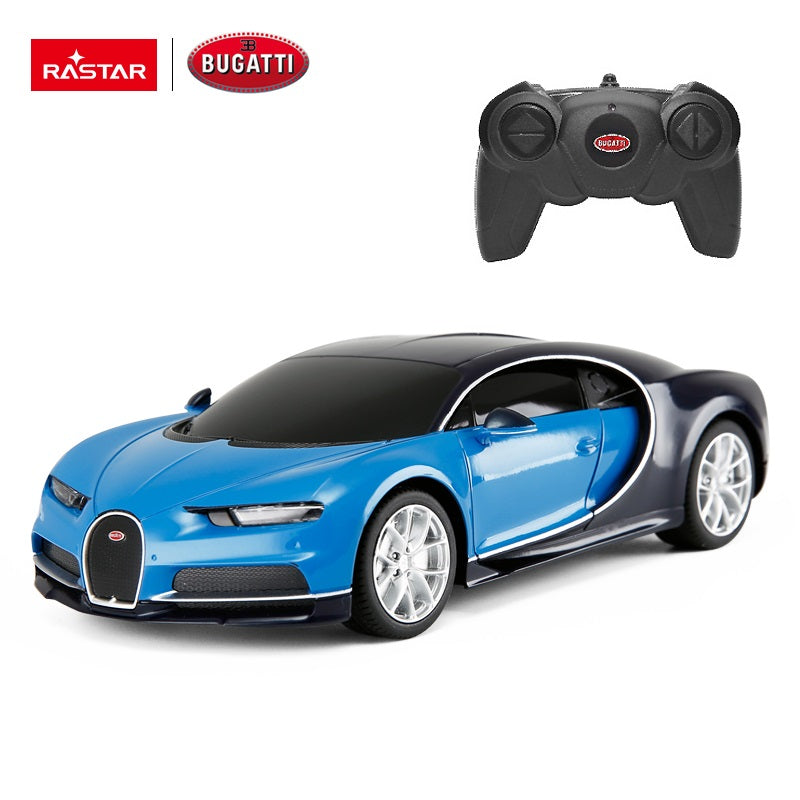 Rastar Bugatti Chiron R/C 1:24 Remote Control Car Blue Age- 4 Years & Above