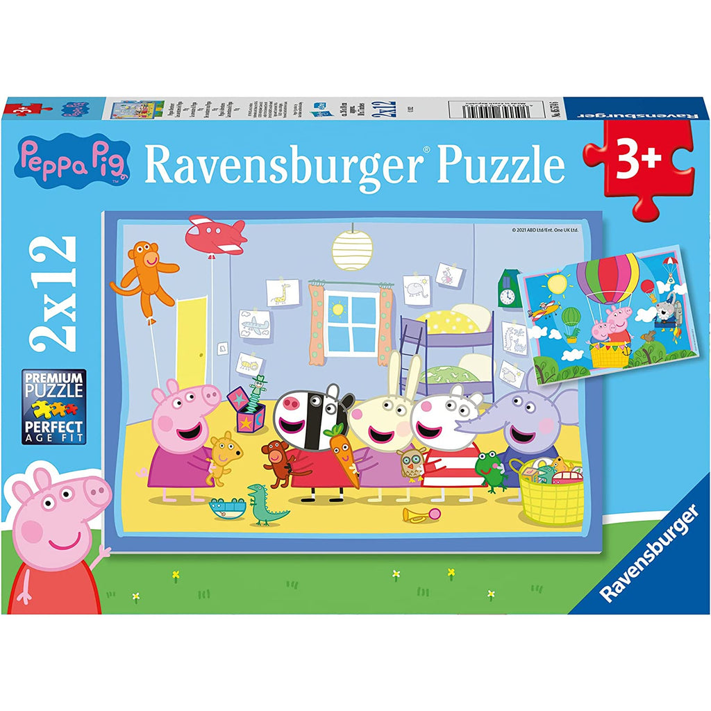 Ravensburger Adventures of Peppa Pig Jigsaw Puzzle 2 x 12 Pieces Age- 3 Years & Above